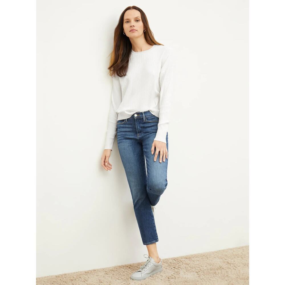 Frame Le High Straight Cropped Jeans Size 26